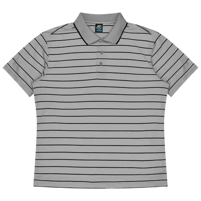Aussie Pacific Vaucluse Men's Polo Shirt 1324  Aussie Pacific SILVER/BLACK S